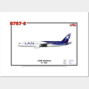 Boeing B787-8 - LAN Airlines (Art Print) Posters and Art